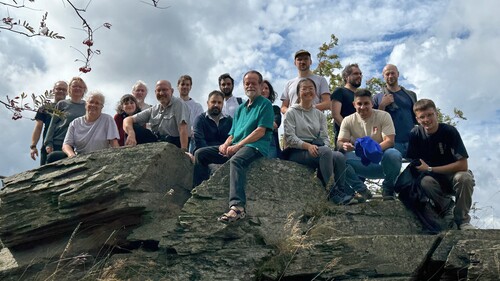 Gruppenbild der Wanderer vom IfG auf dem Ramseck