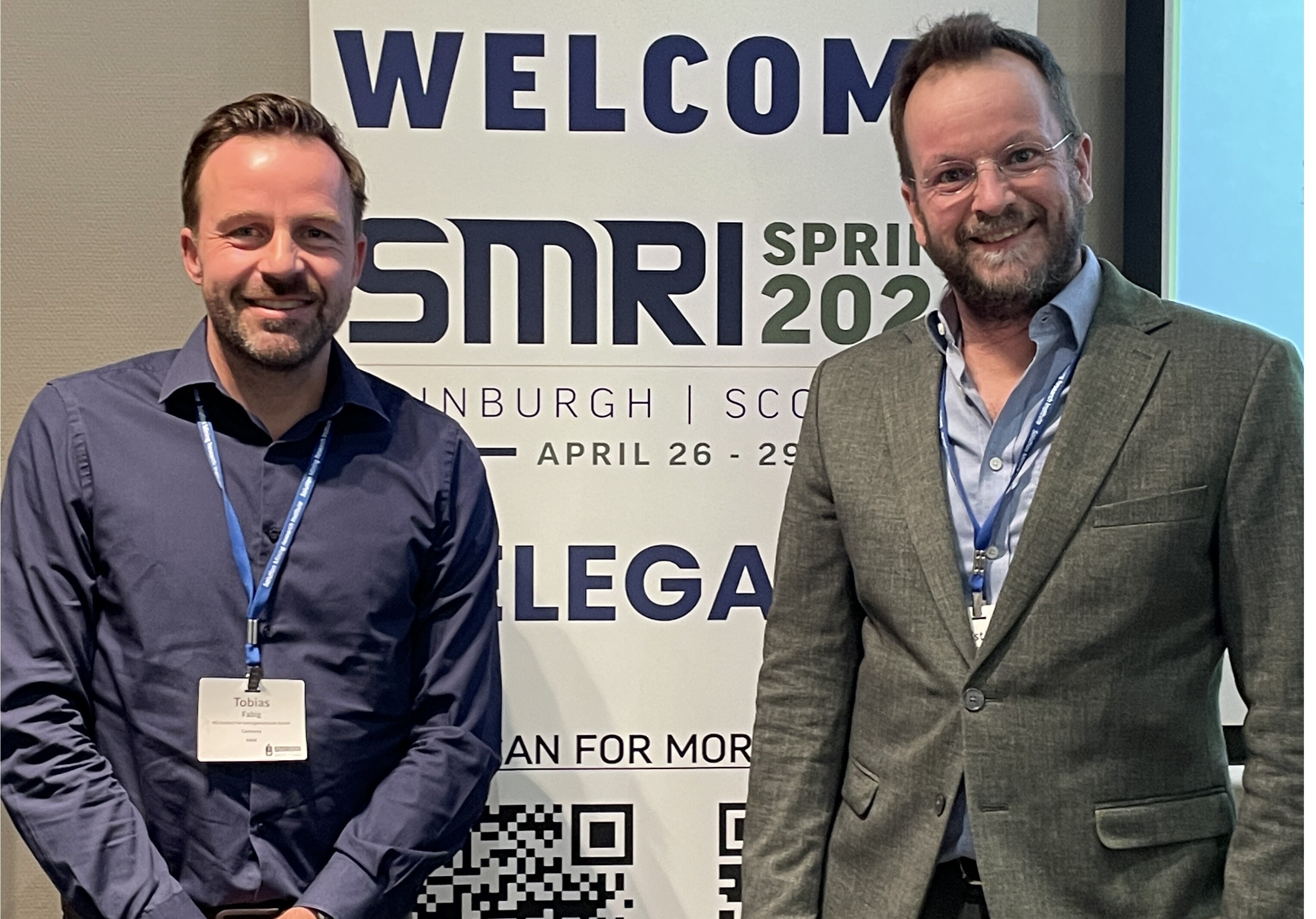 Tobias Fabig und Dr. Christoph Lüdeling bei der SMRI-Konferenz